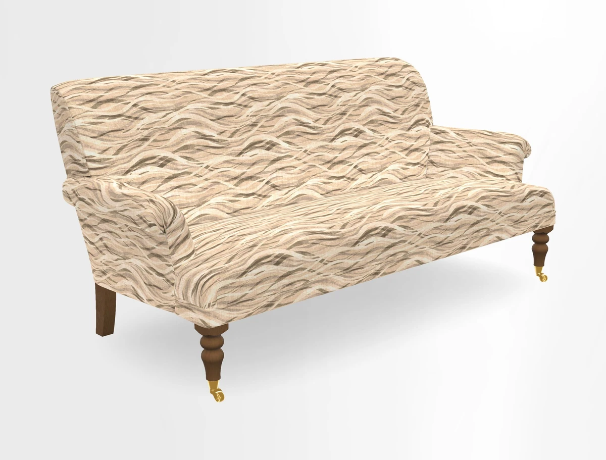 Midhurst Sofa in V&A Collection Botanical Collage All Over