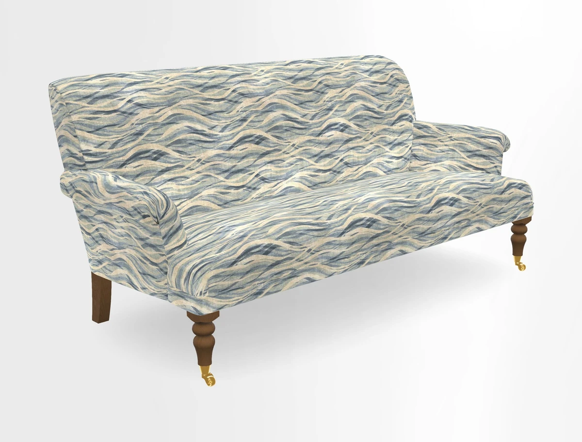 Midhurst Sofa in V&A Collection Botanical Collage All Over