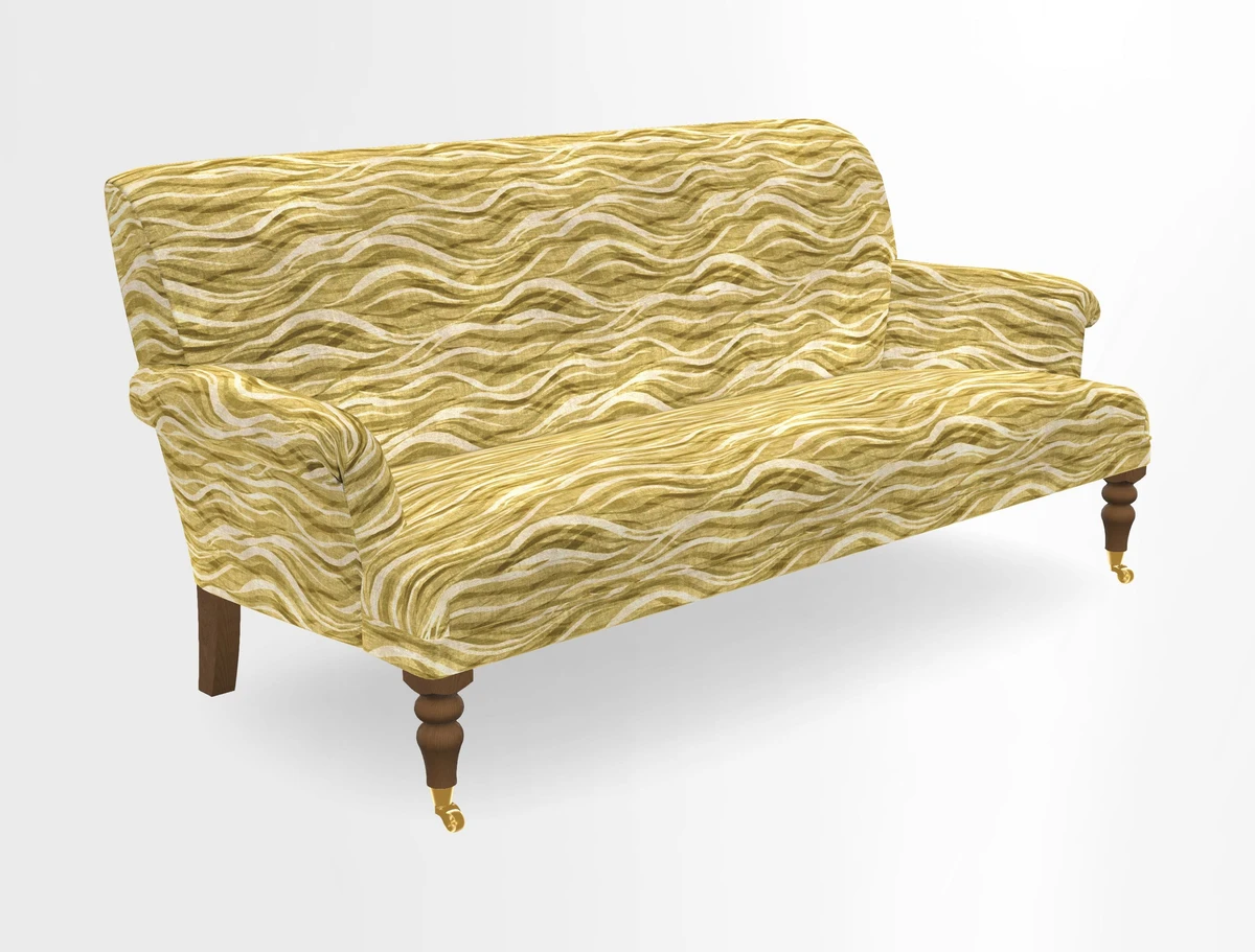 Midhurst Sofa in V&A Collection Botanical Collage All Over