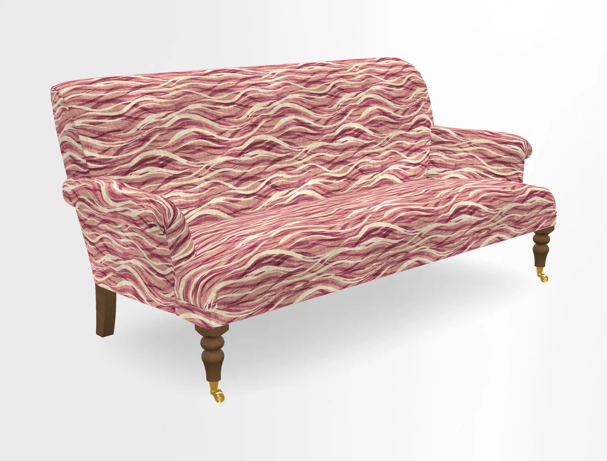 Midhurst Sofa in V&A Collection Botanical Collage All Over
