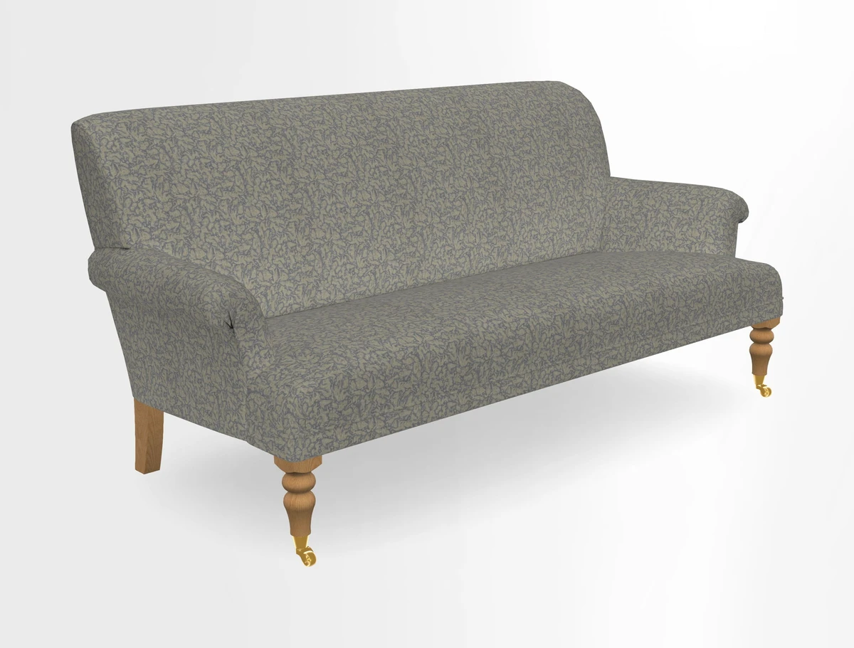 Midhurst Sofa in V&A Collection Botanical Collage All Over
