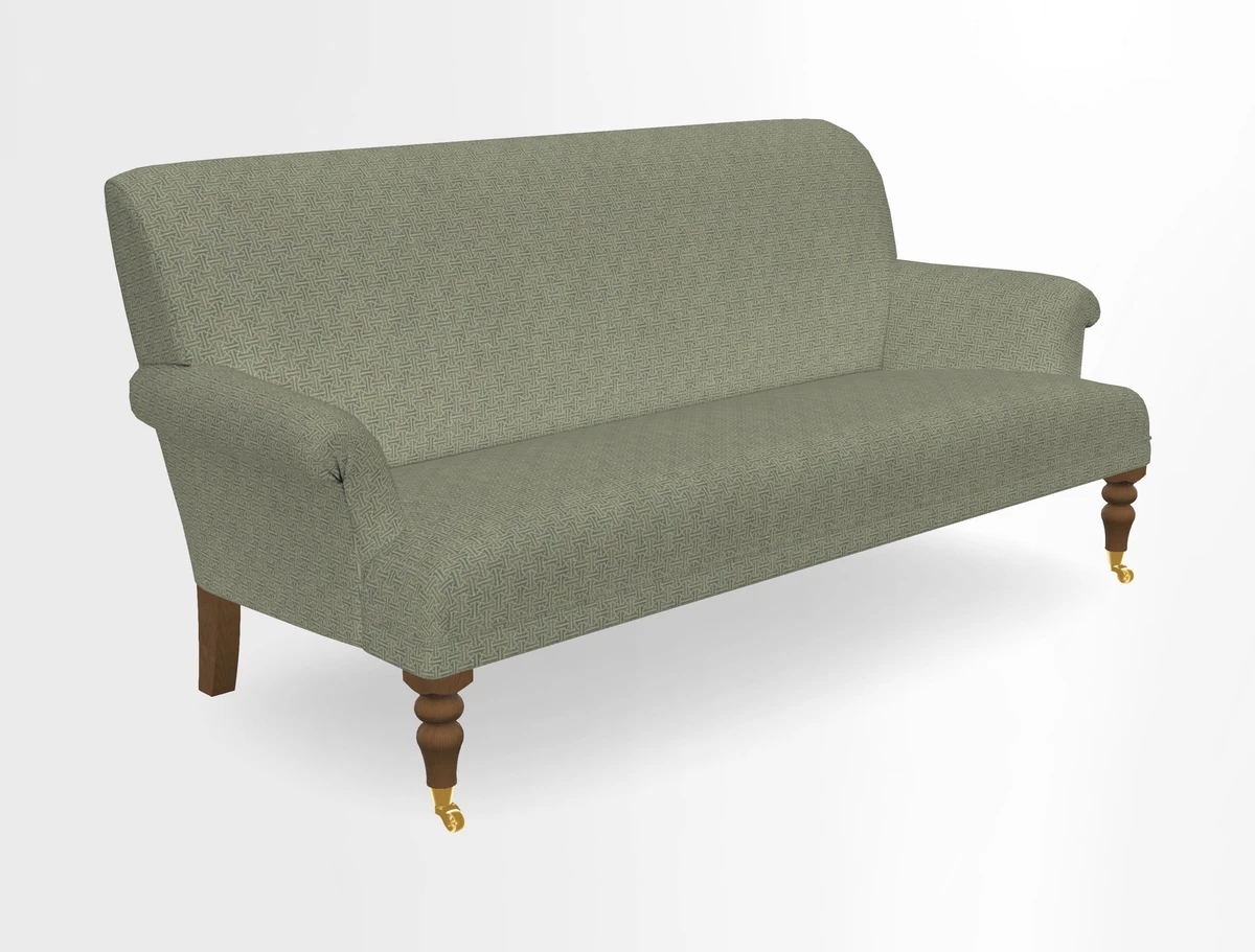 Midhurst Sofa in V&A Collection Botanical Collage All Over