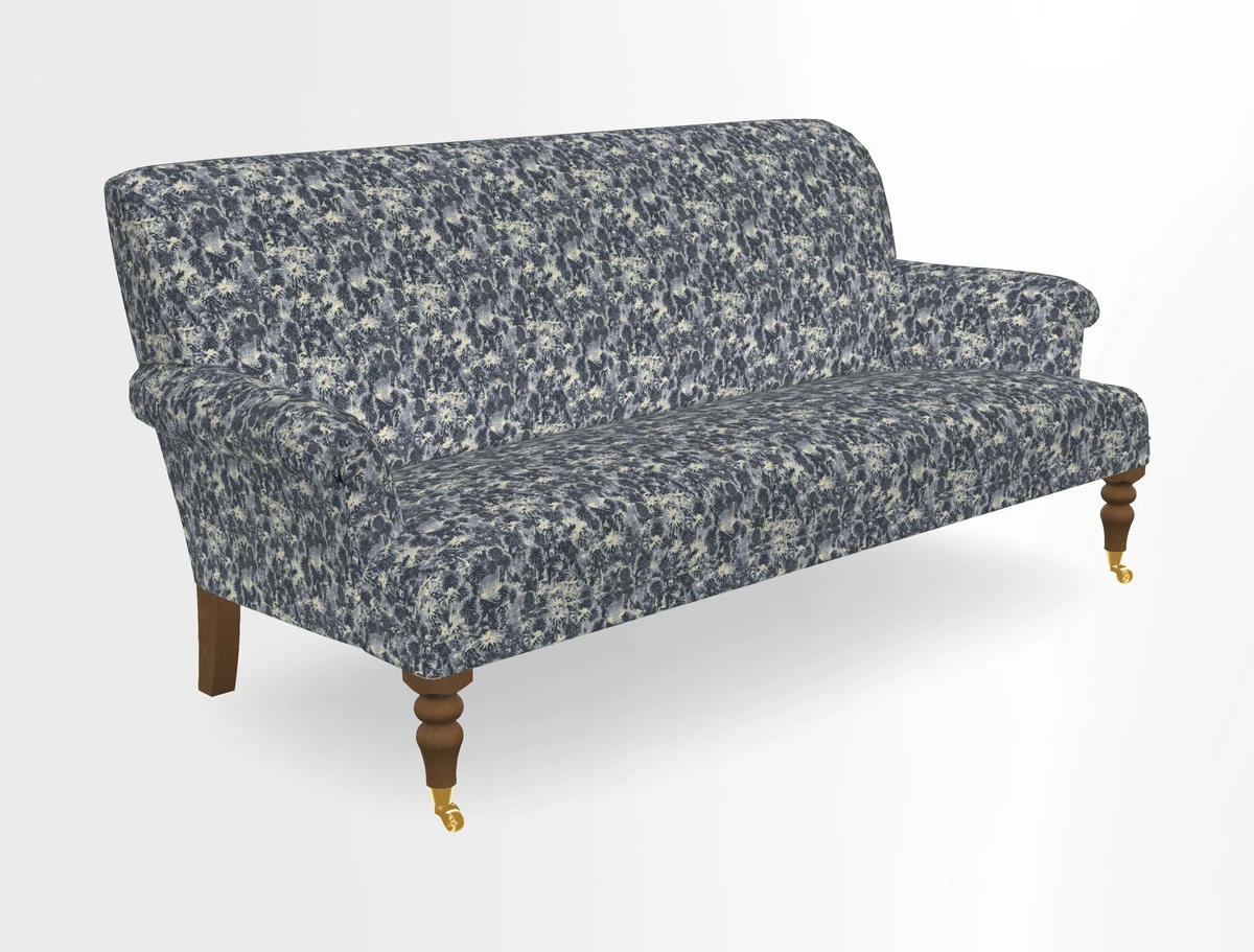 Midhurst Sofa in V&A Collection Botanical Collage All Over