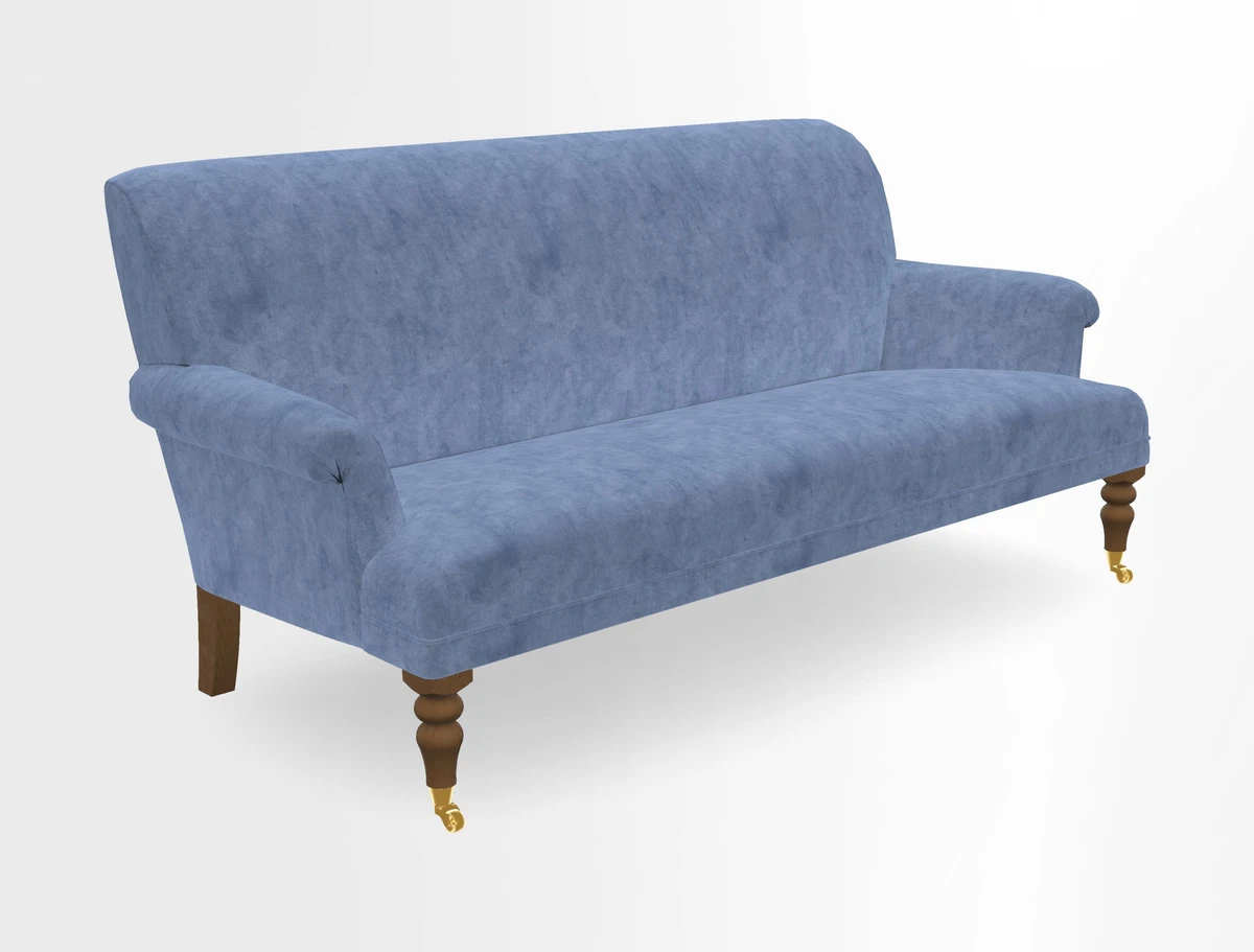 Midhurst Sofa in V&A Collection Botanical Collage All Over