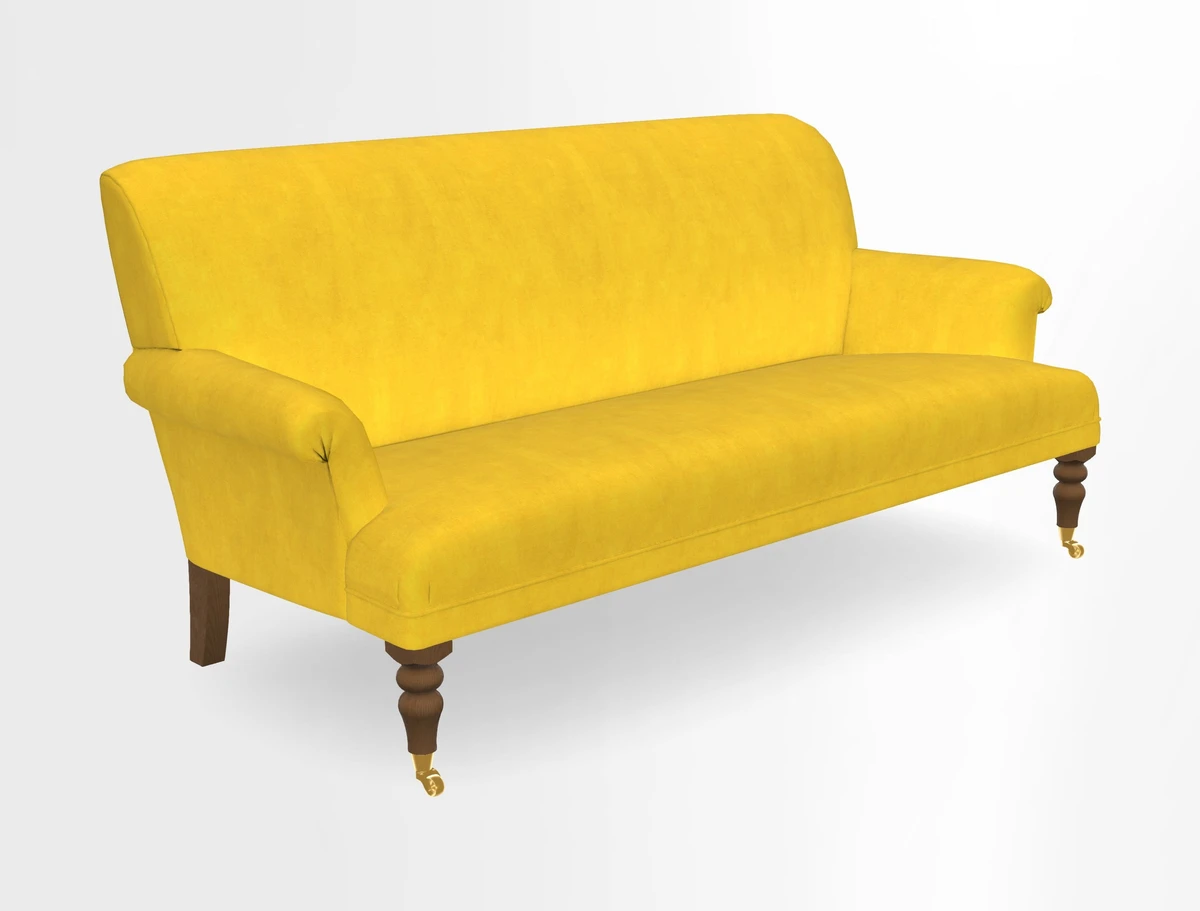 Midhurst Sofa in V&A Collection Botanical Collage All Over