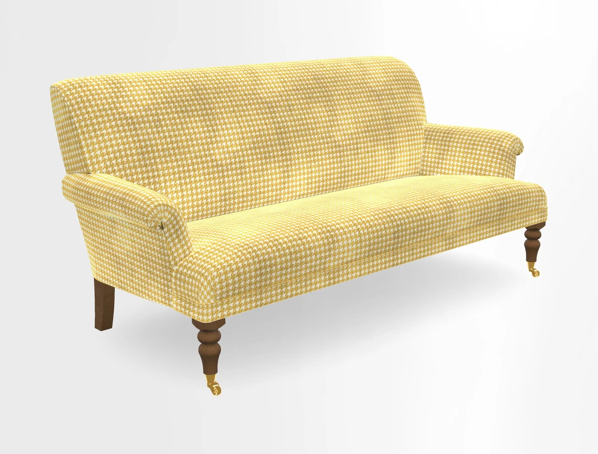 Midhurst Sofa in V&A Collection Botanical Collage All Over