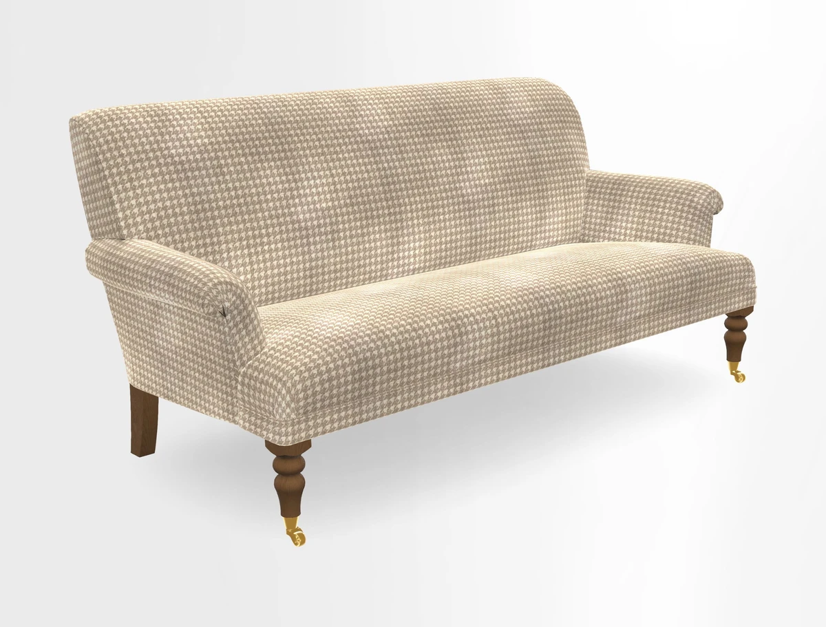 Midhurst Sofa in V&A Collection Botanical Collage All Over