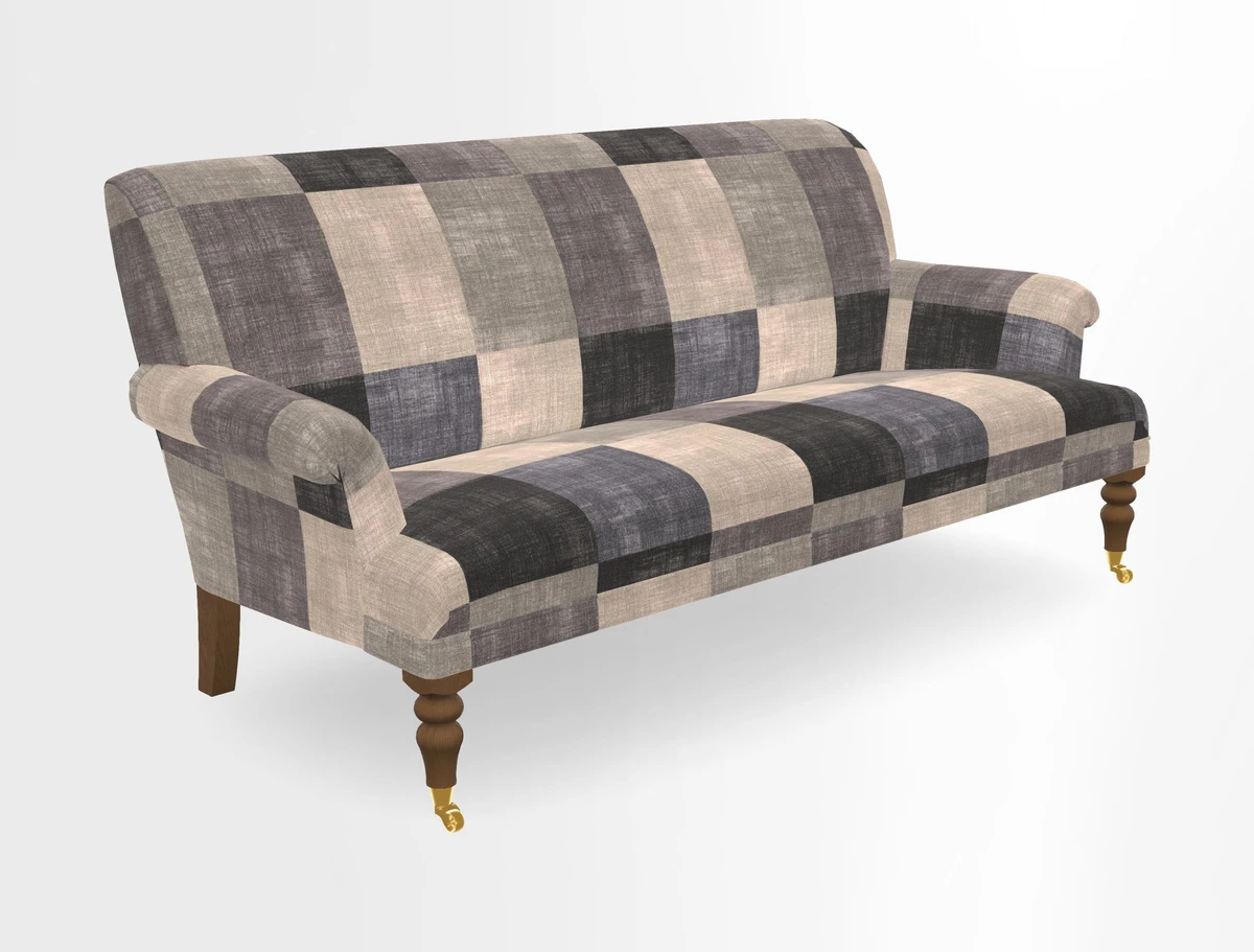 Midhurst Sofa in V&A Collection Botanical Collage All Over