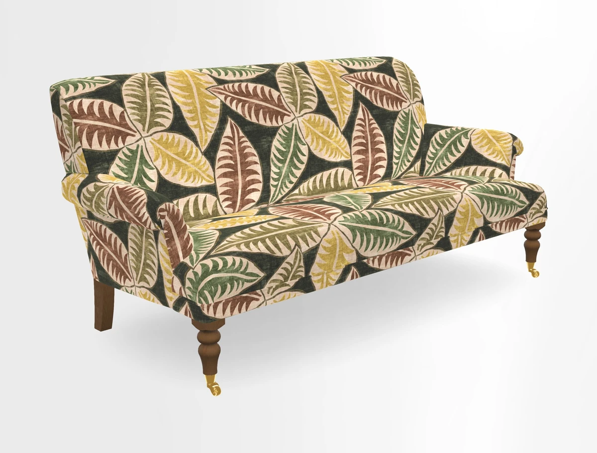 Midhurst Sofa in V&A Collection Botanical Collage All Over