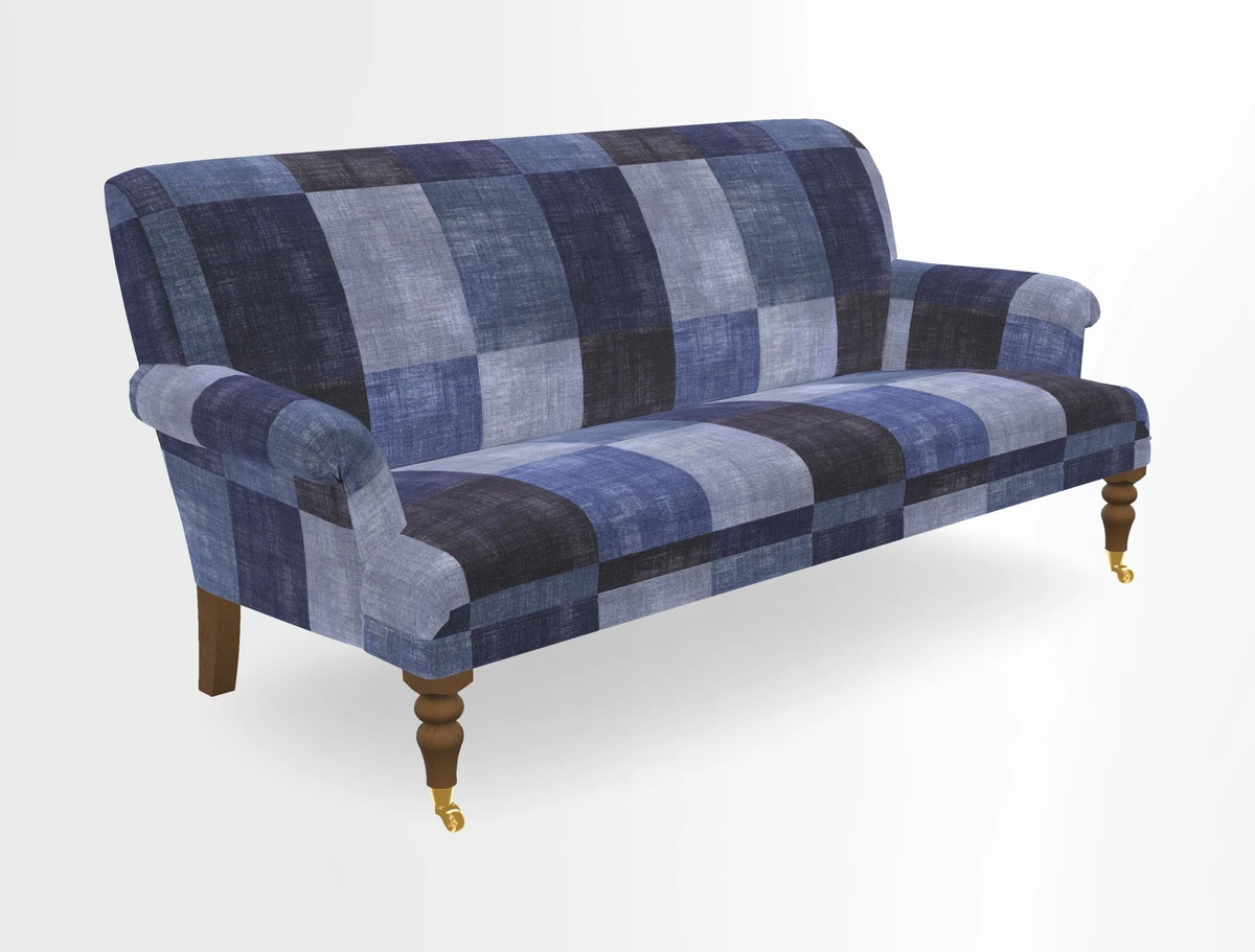 Midhurst Sofa in V&A Collection Botanical Collage All Over