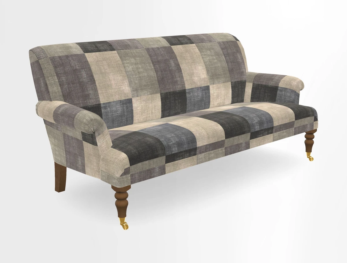 Midhurst Sofa in V&A Collection Botanical Collage All Over