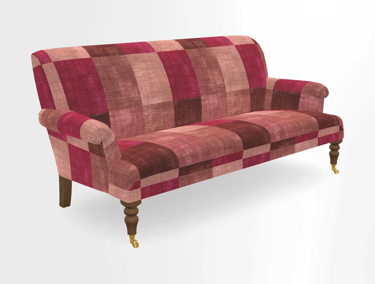 Midhurst Sofa in V&A Collection Botanical Collage All Over