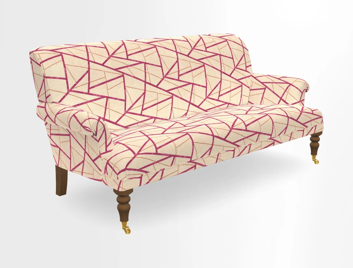 Midhurst Sofa in V&A Collection Botanical Collage All Over