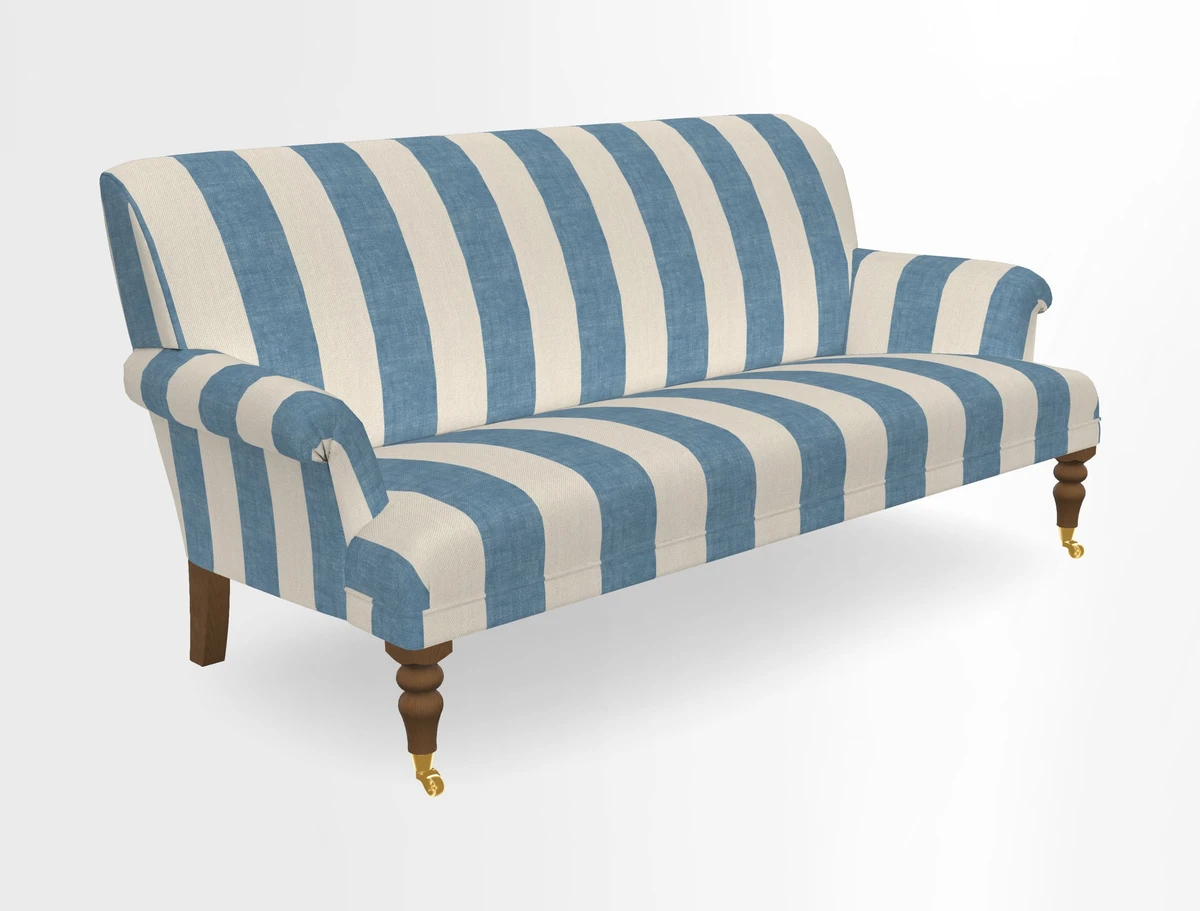 Midhurst Sofa in V&A Collection Botanical Collage All Over