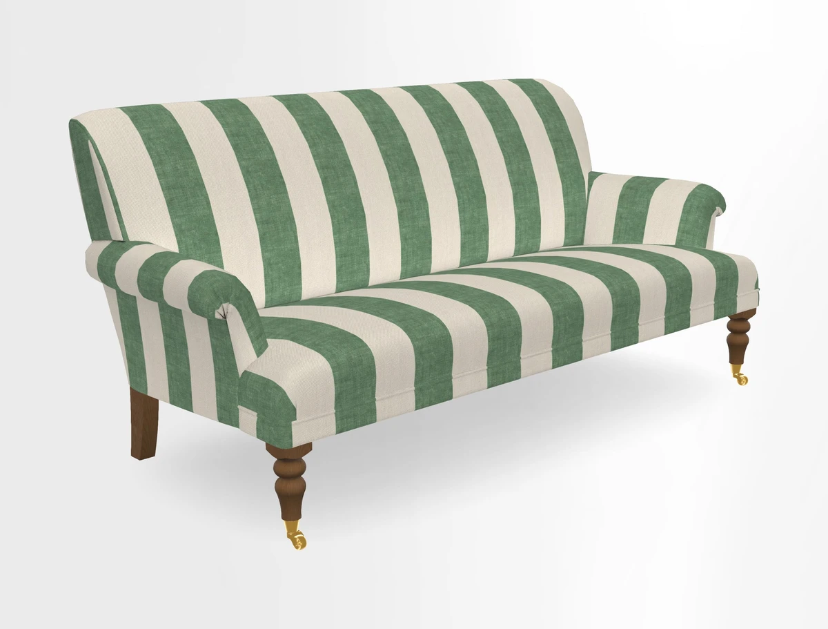 Midhurst Sofa in V&A Collection Botanical Collage All Over
