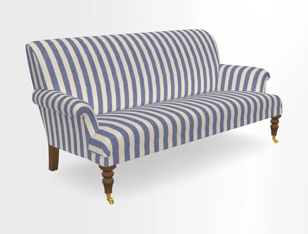 Midhurst Sofa in V&A Collection Botanical Collage All Over