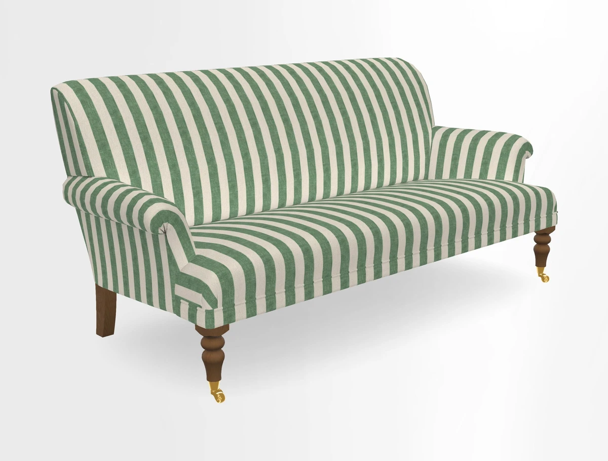 Midhurst Sofa in V&A Collection Botanical Collage All Over
