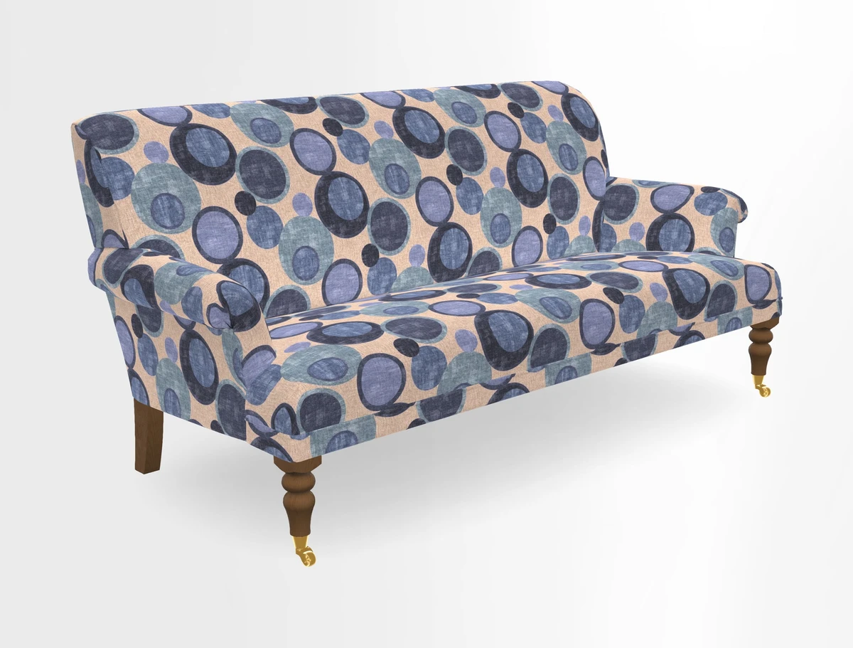 Midhurst Sofa in V&A Collection Botanical Collage All Over