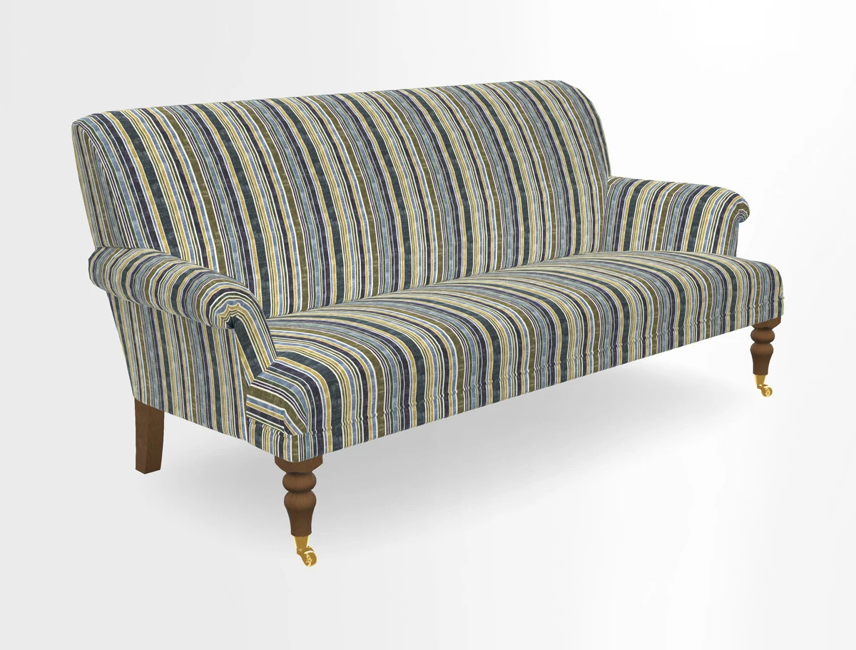 Midhurst Sofa in V&A Collection Botanical Collage All Over