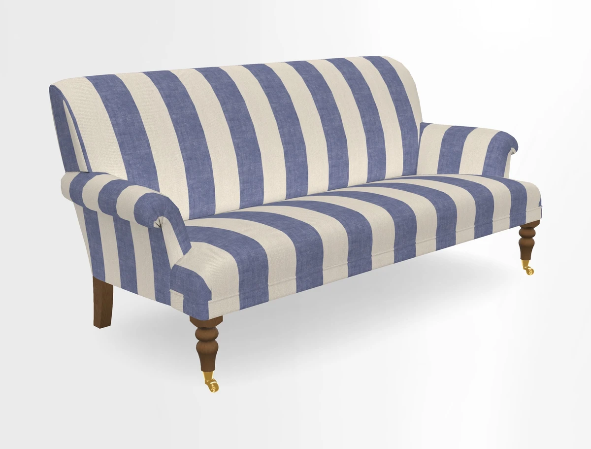 Midhurst Sofa in V&A Collection Botanical Collage All Over