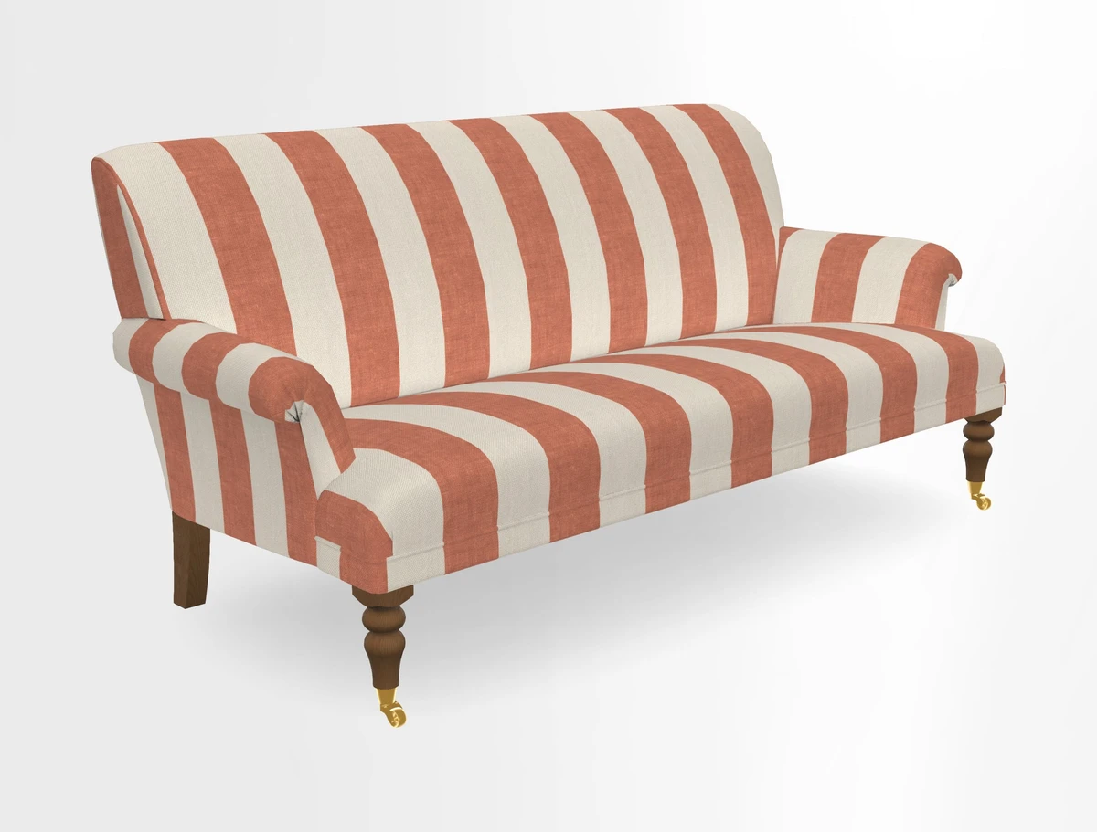 Midhurst Sofa in V&A Collection Botanical Collage All Over