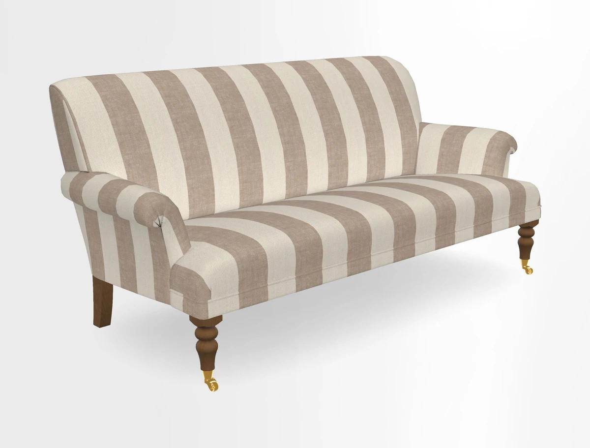 Midhurst Sofa in V&A Collection Botanical Collage All Over
