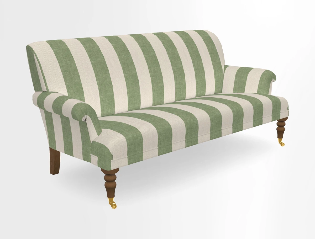 Midhurst Sofa in V&A Collection Botanical Collage All Over