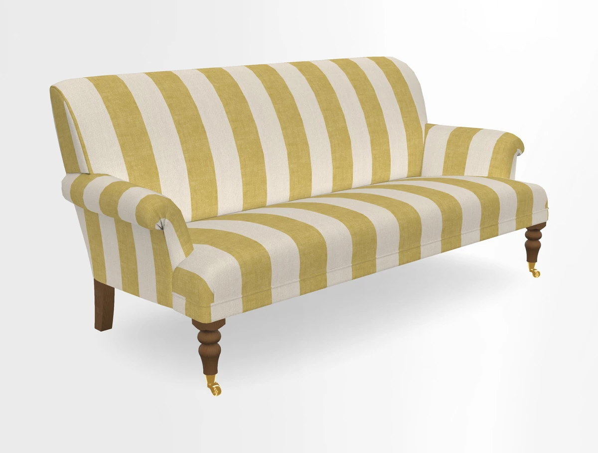 Midhurst Sofa in V&A Collection Botanical Collage All Over