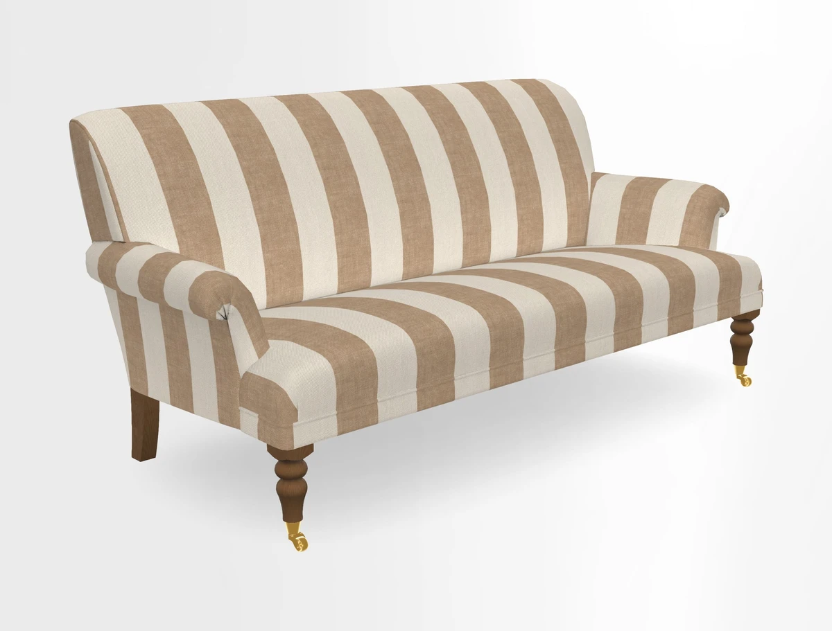 Midhurst Sofa in V&A Collection Botanical Collage All Over