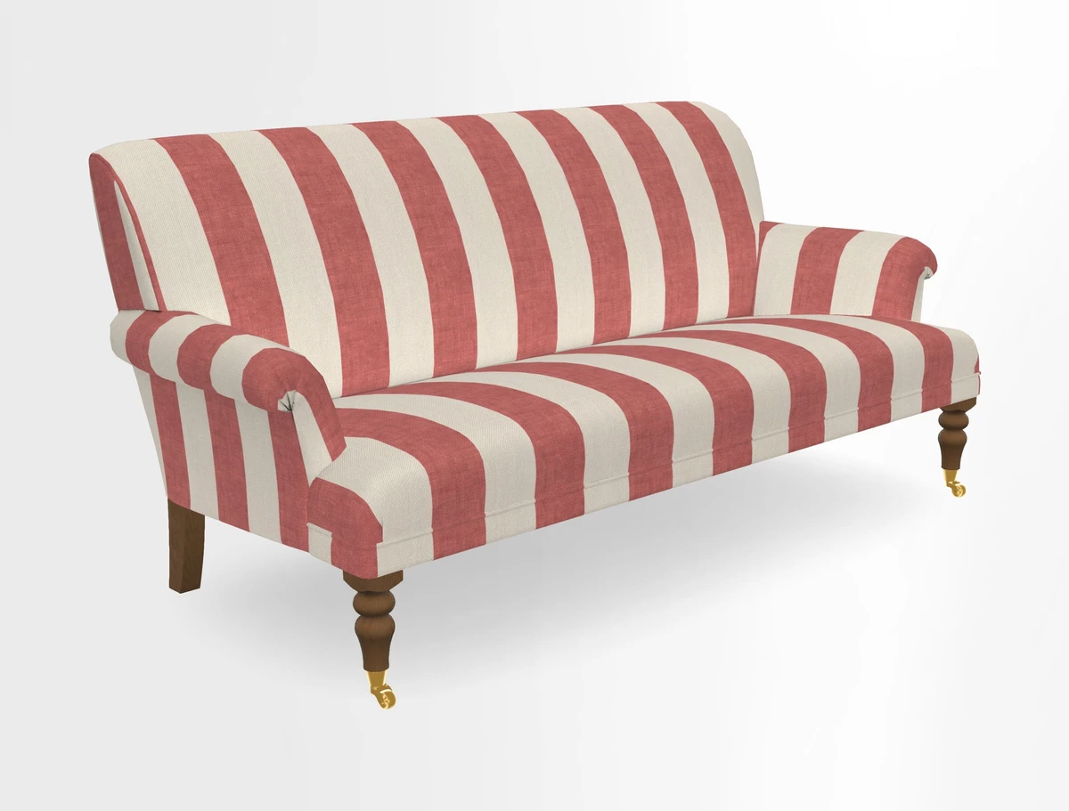 Midhurst Sofa in V&A Collection Botanical Collage All Over