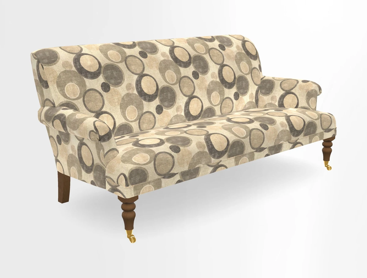 Midhurst Sofa in V&A Collection Botanical Collage All Over