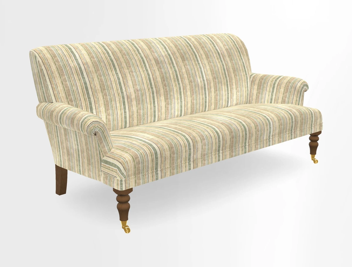 Midhurst Sofa in V&A Collection Botanical Collage All Over