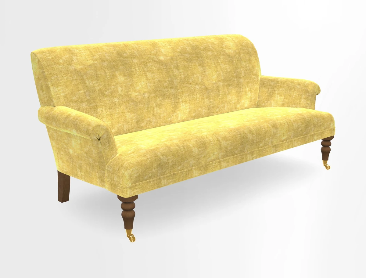 Midhurst Sofa in V&A Collection Botanical Collage All Over