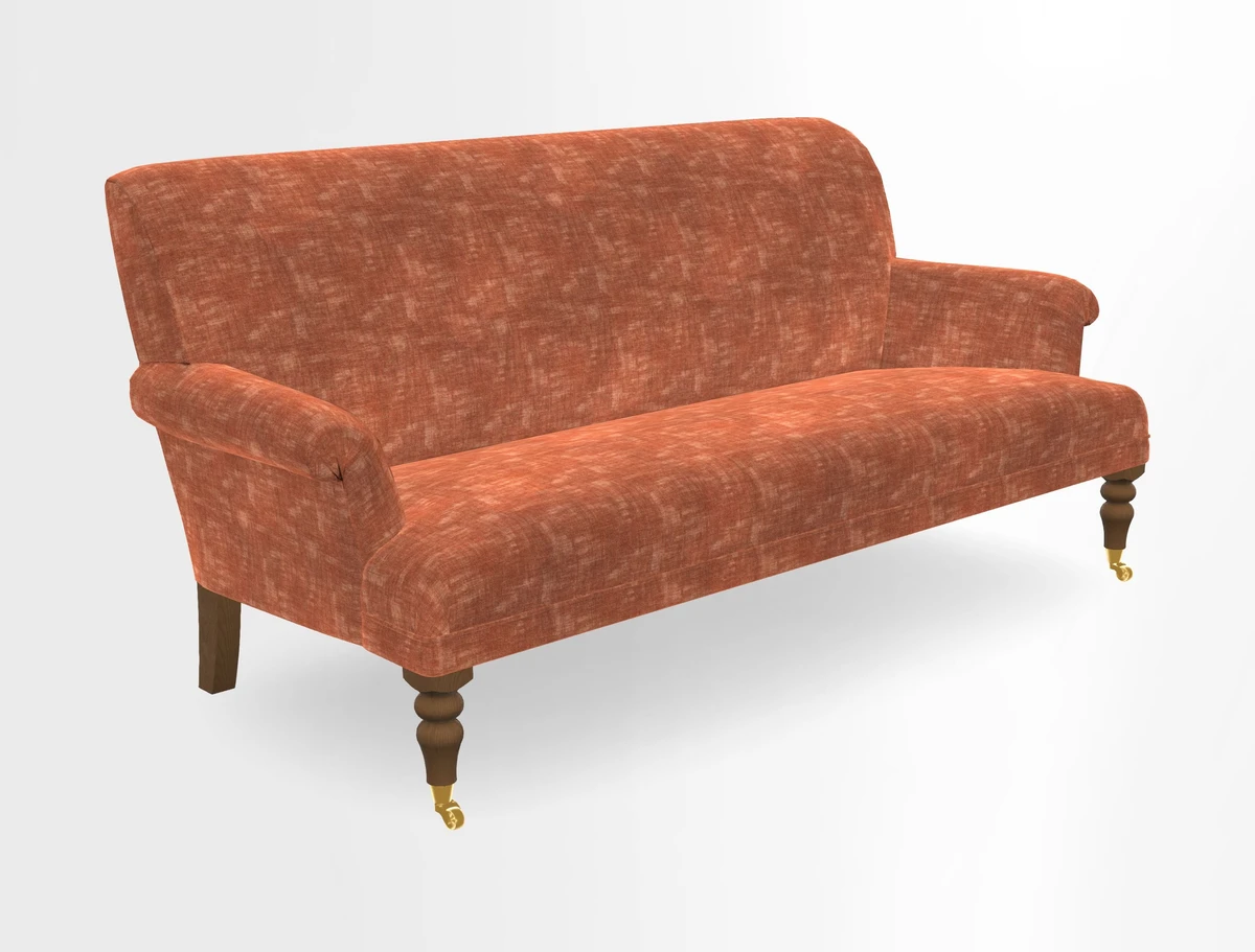 Midhurst Sofa in V&A Collection Botanical Collage All Over