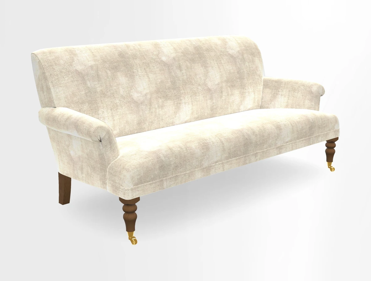 Midhurst Sofa in V&A Collection Botanical Collage All Over
