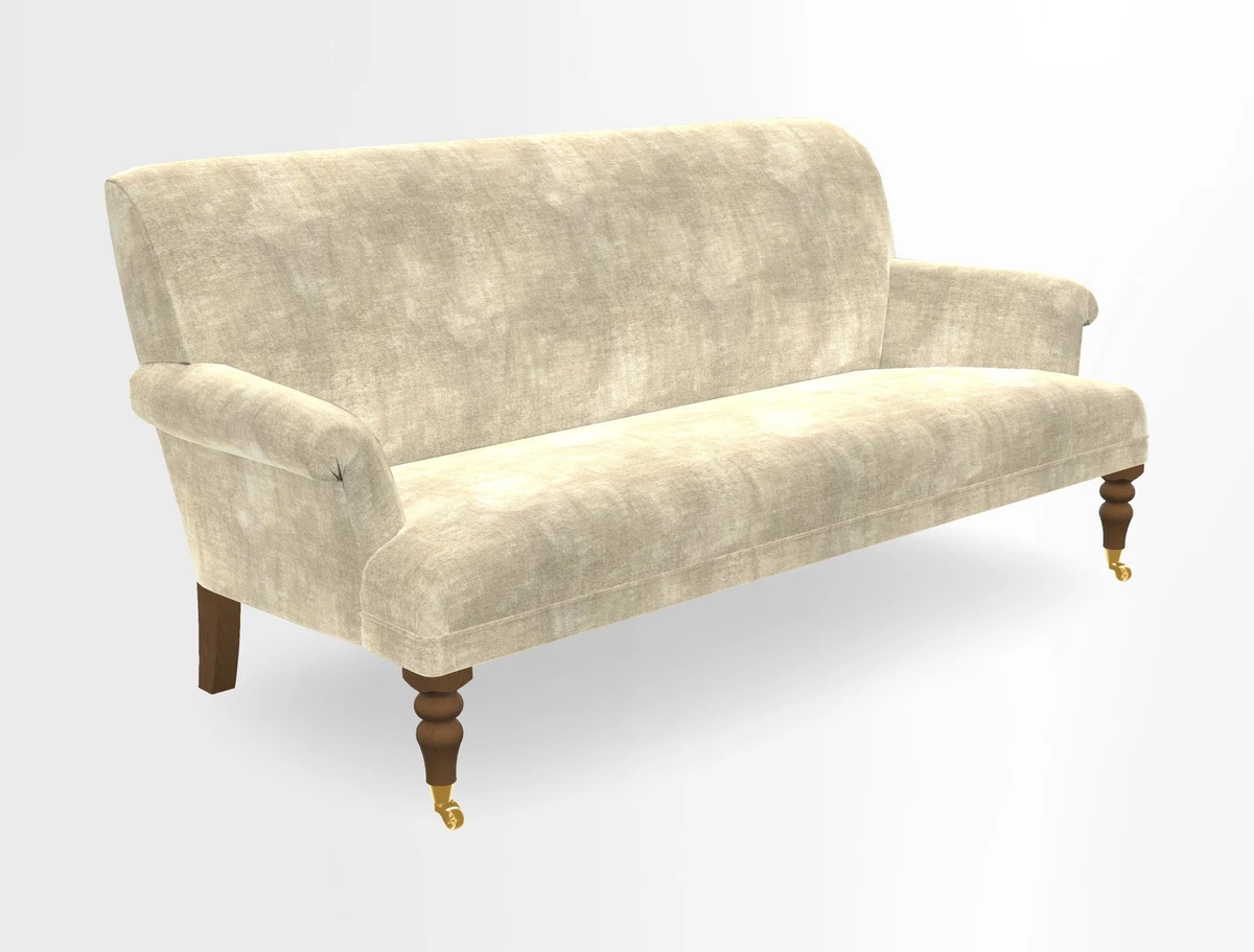 Midhurst Sofa in V&A Collection Botanical Collage All Over