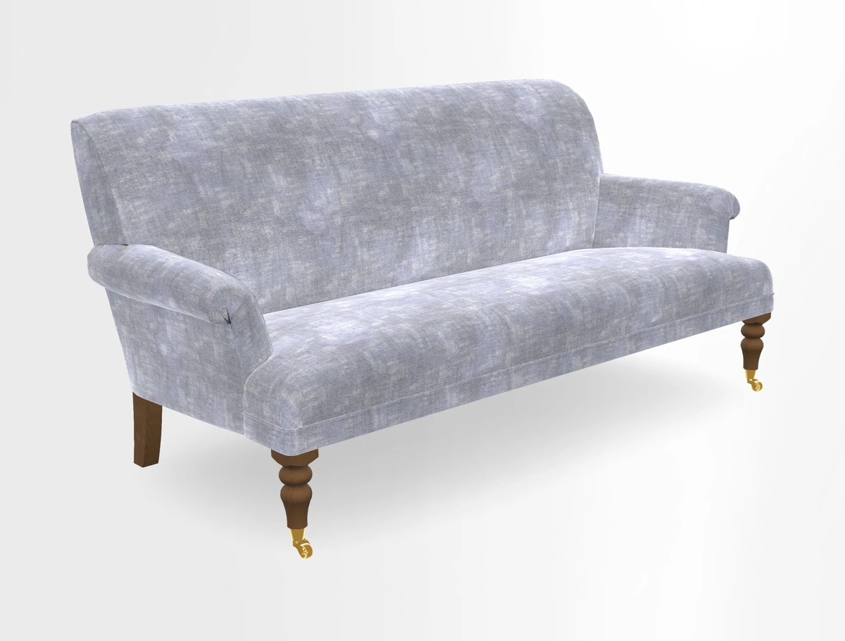 Midhurst Sofa in V&A Collection Botanical Collage All Over