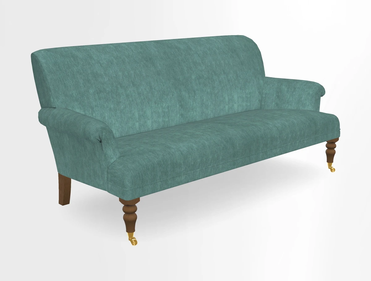 Midhurst Sofa in V&A Collection Botanical Collage All Over