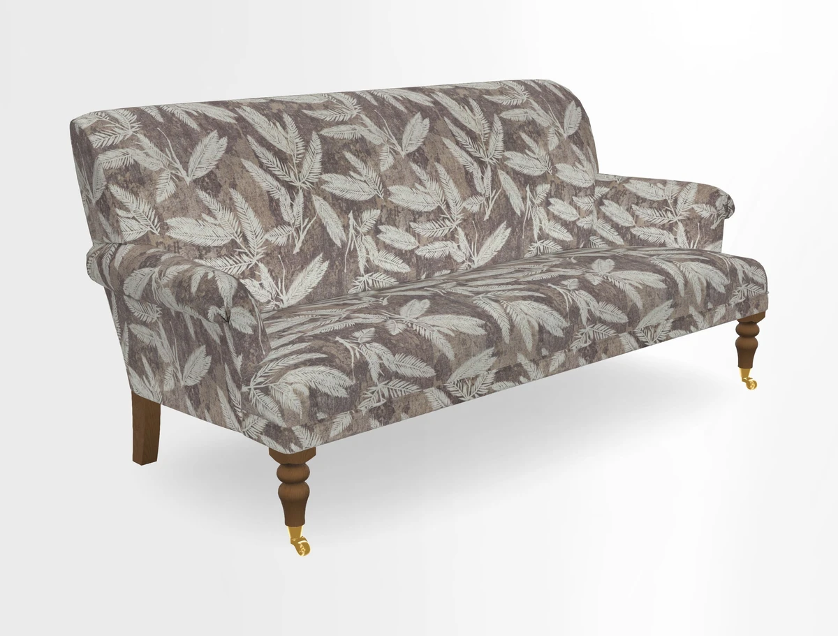 Midhurst Sofa in V&A Collection Botanical Collage All Over