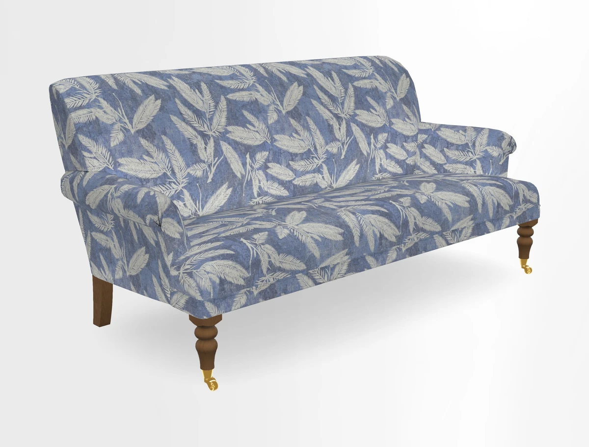 Midhurst Sofa in V&A Collection Botanical Collage All Over