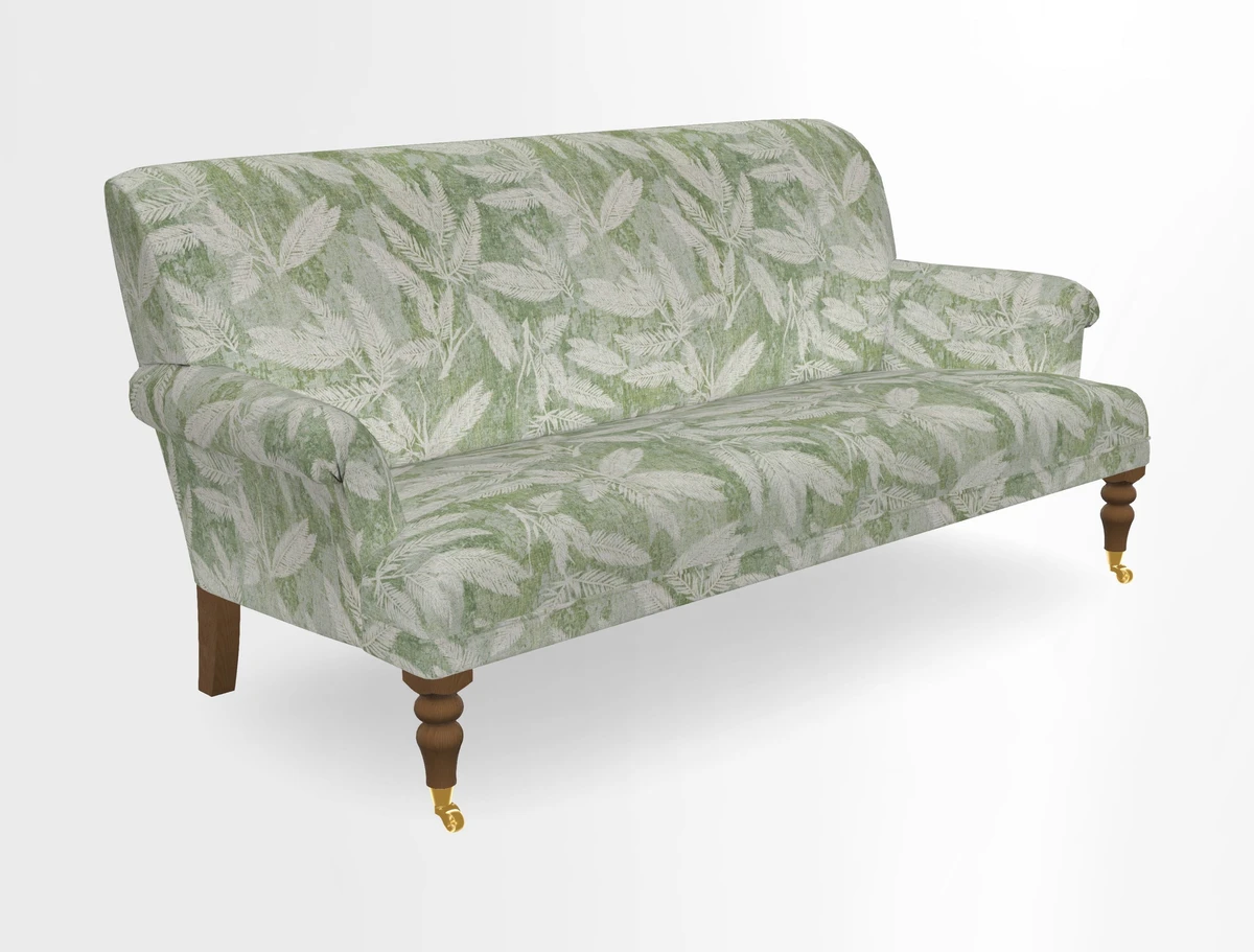 Midhurst Sofa in V&A Collection Botanical Collage All Over