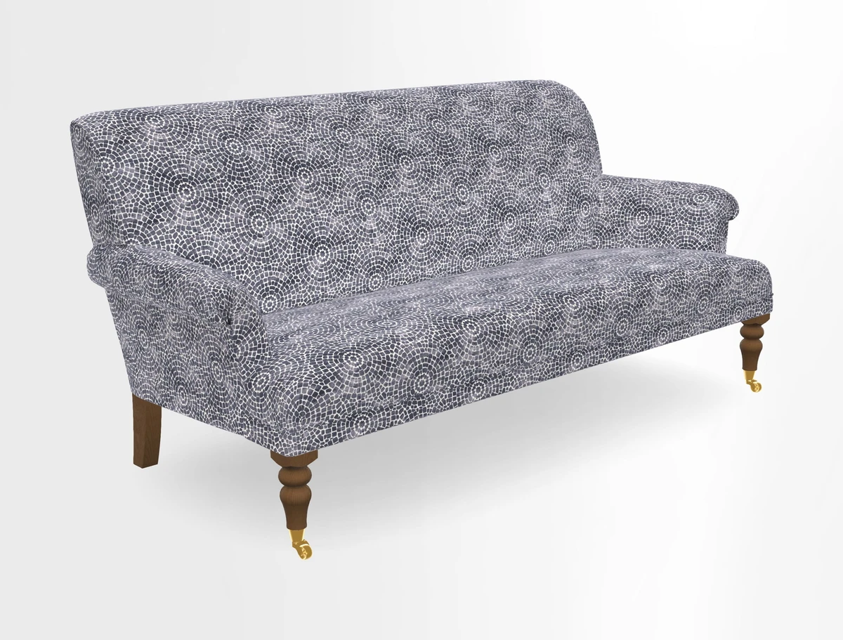 Midhurst Sofa in V&A Collection Botanical Collage All Over