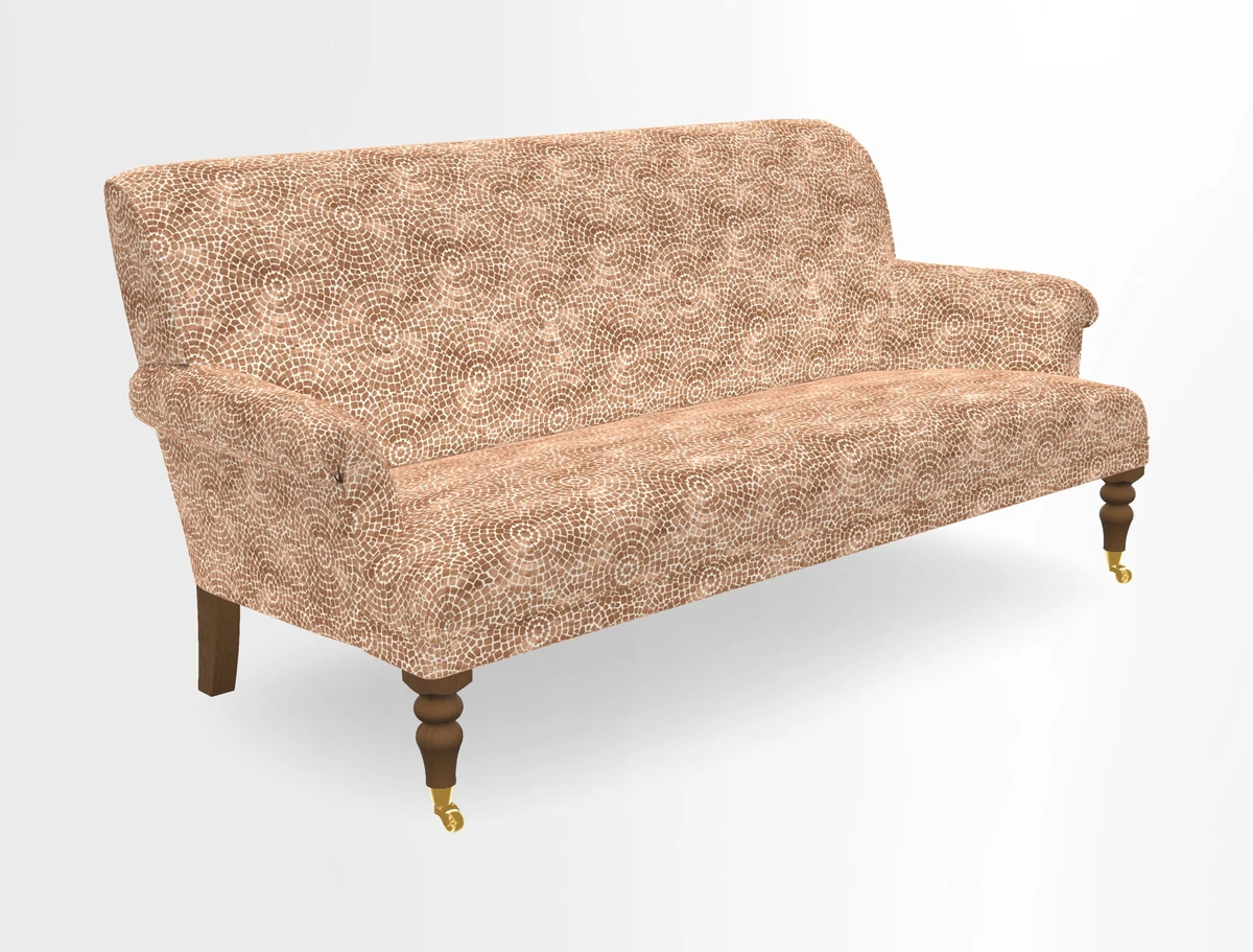 Midhurst Sofa in V&A Collection Botanical Collage All Over