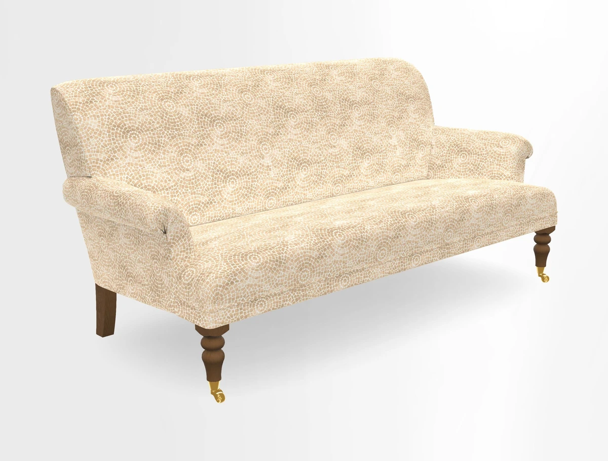 Midhurst Sofa in V&A Collection Botanical Collage All Over