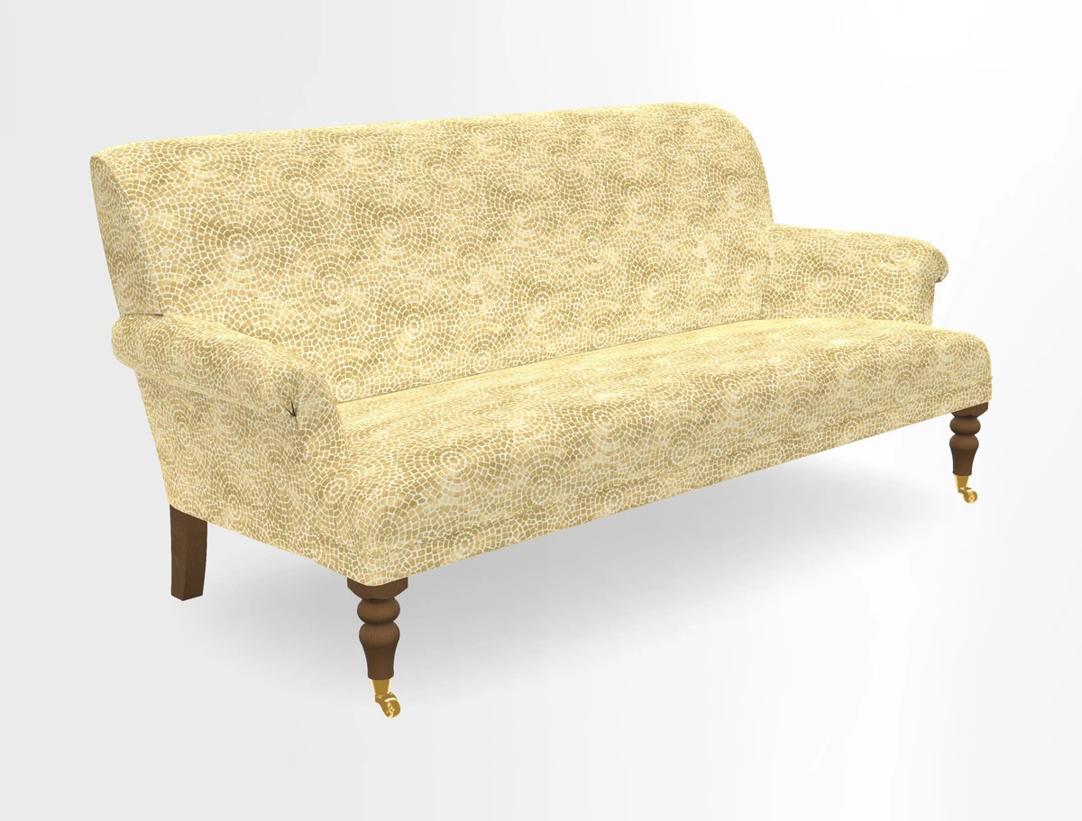 Midhurst Sofa in V&A Collection Botanical Collage All Over