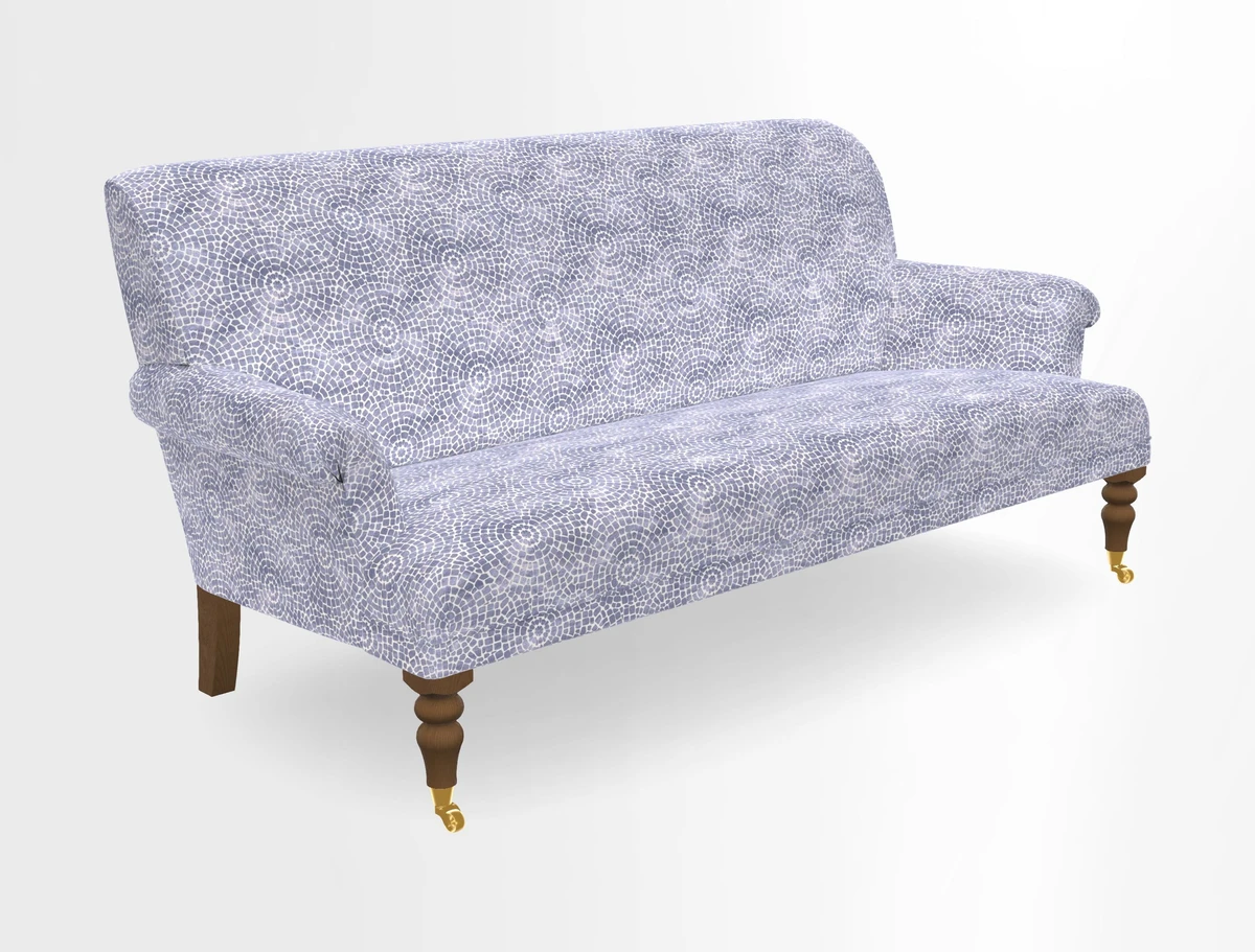 Midhurst Sofa in V&A Collection Botanical Collage All Over