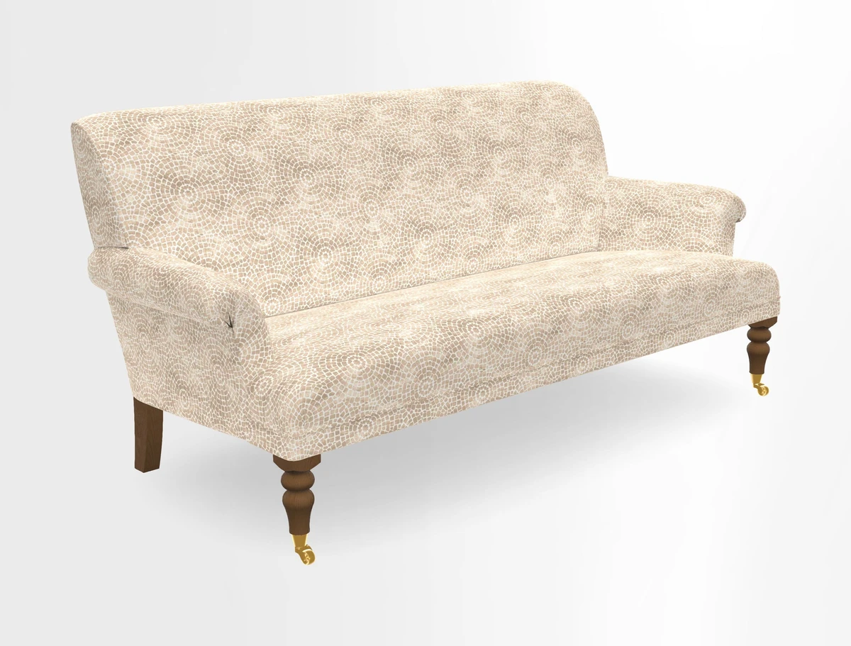 Midhurst Sofa in V&A Collection Botanical Collage All Over