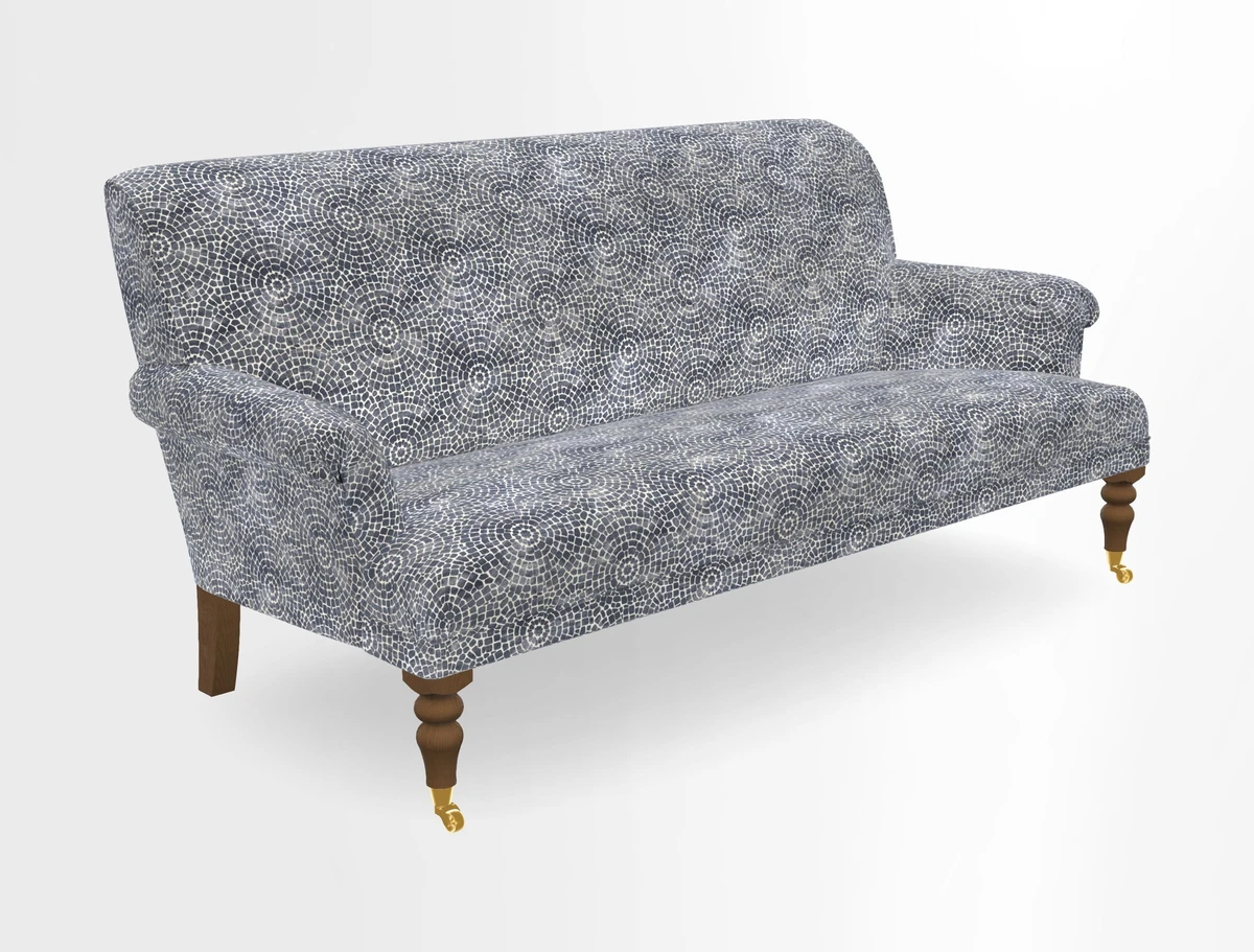 Midhurst Sofa in V&A Collection Botanical Collage All Over