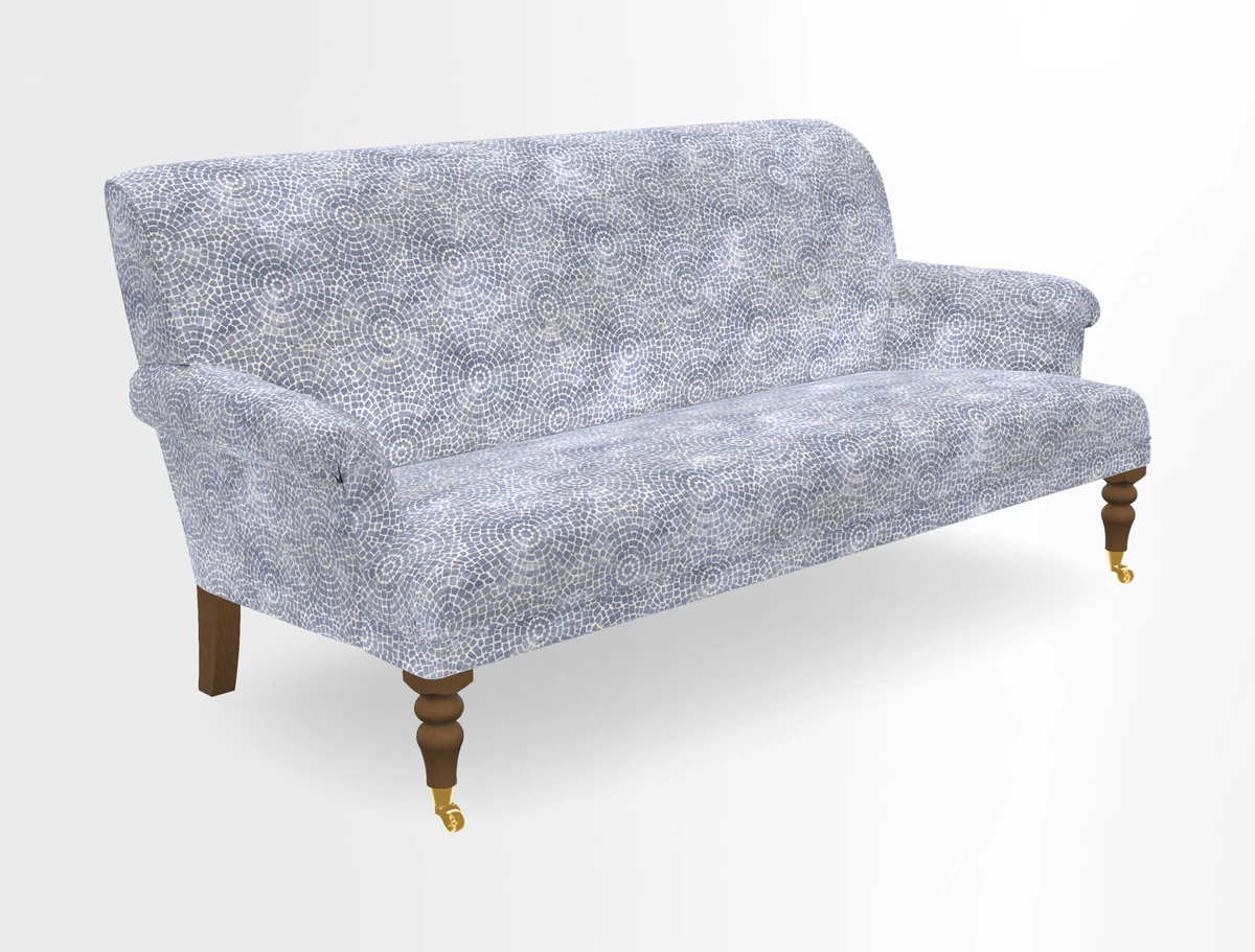 Midhurst Sofa in V&A Collection Botanical Collage All Over