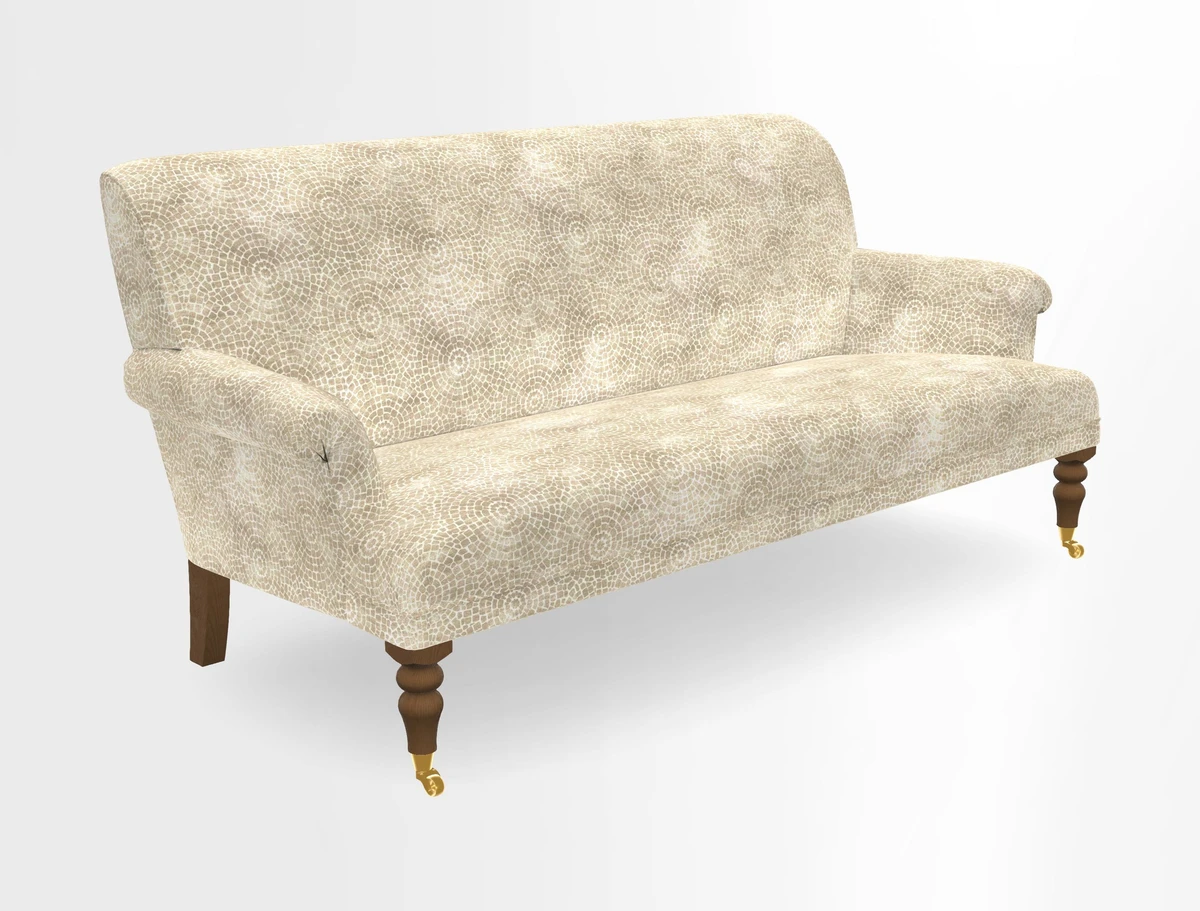 Midhurst Sofa in V&A Collection Botanical Collage All Over
